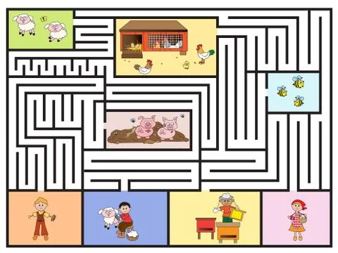 Maze Stock Illustration