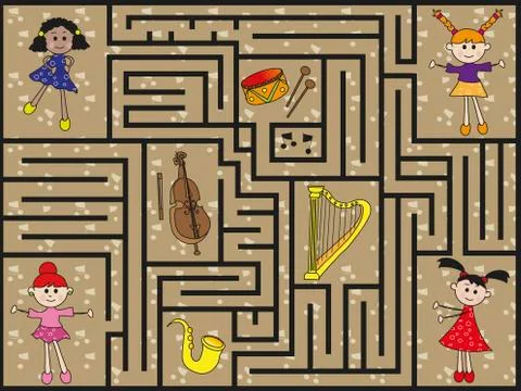 Maze Stock Illustration