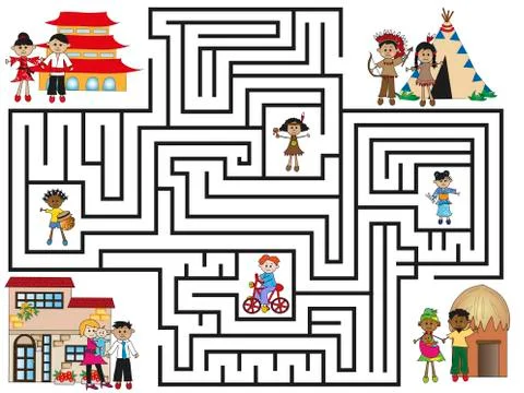 Maze Stock Illustration