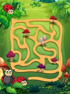 A maze Stock Illustration