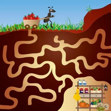 Maze Stock Illustration