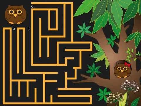 Maze Stock Illustration