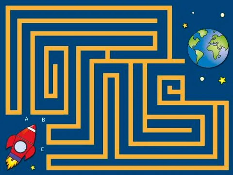 Maze Stock Illustration