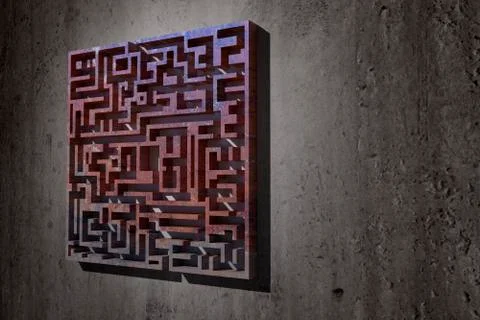 Maze Stock Illustration