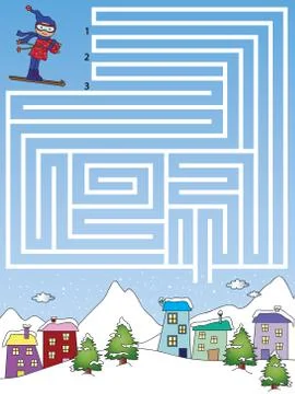 Maze Stock Illustration