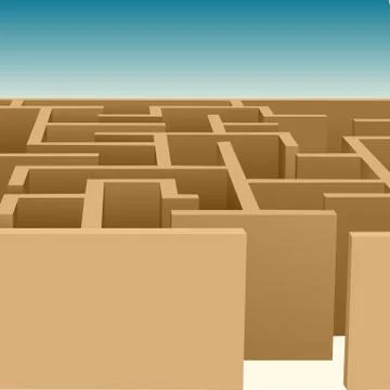 Maze Stock Illustration