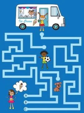 Maze Stock Illustration