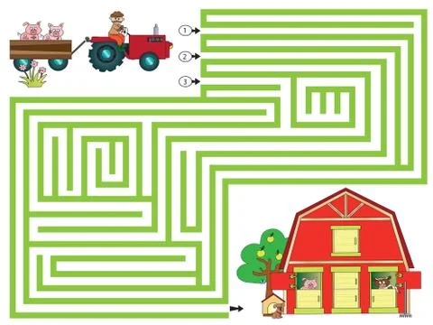 Maze Stock Illustration