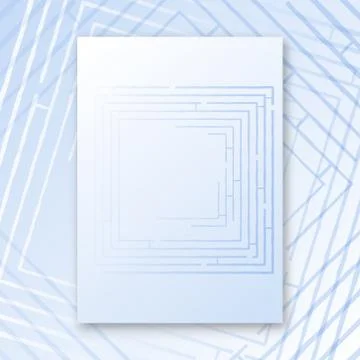 Maze interior poster Stock Illustration