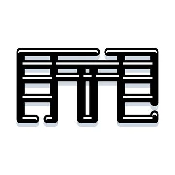 Maze labyrinth icon graphic design abstract pattern Stock Illustration