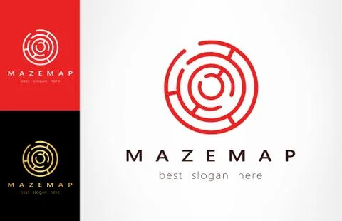 Maze logo Stock Illustration