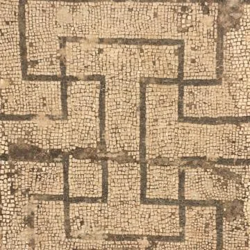 A Maze mosaic ancient Greece Stock Photos