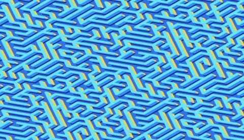 Maze pattern abstract background with colorful labyrinth for mobile lock scre Stock Illustration
