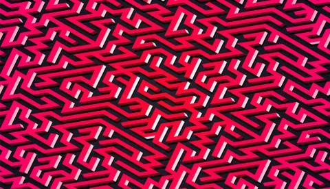 Maze pattern abstract background with vibrant labyrinth for poster or wallpap イラスト素材