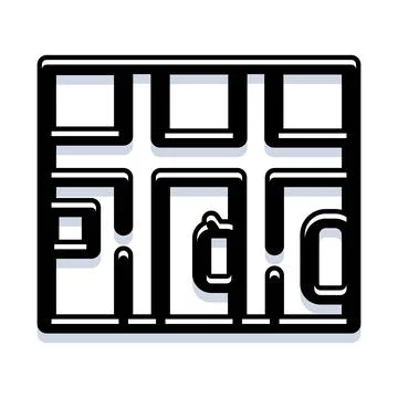 Maze pattern creating abstract geometric problem solving solution イラスト素材