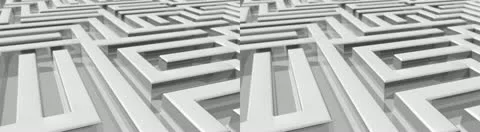 Maze stereoscopic 3D Stock Footage