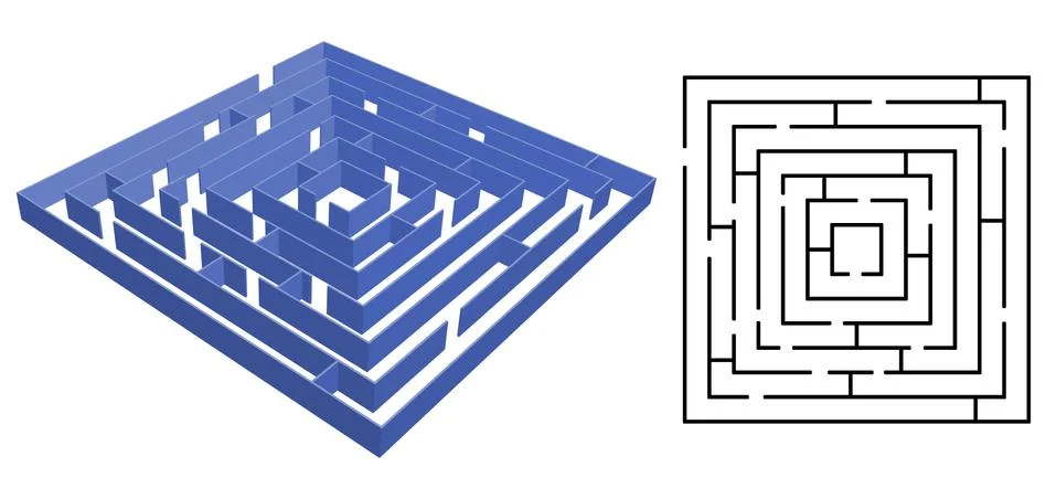 Maze vector Stock Illustration