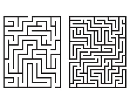 Maze, vector illustration Stock Illustration