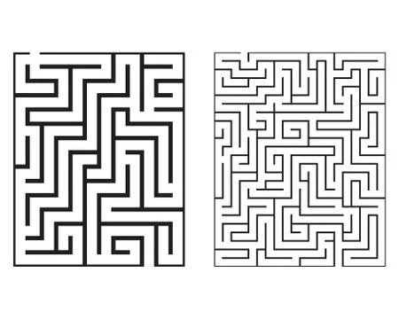Maze, vector illustration Stock Illustration