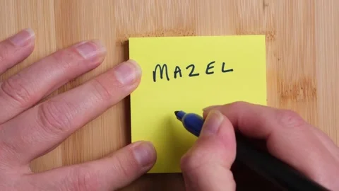 Mazel tov congratulations message Video stock 288352970