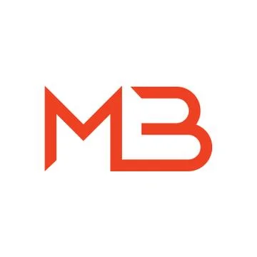 Mb initial letter vector logo icon Stock Illustration