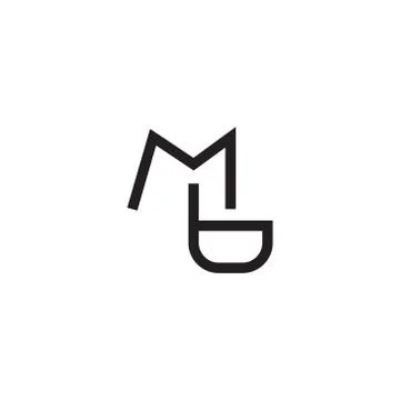 Mb initial letter vector logo icon Stock Illustration