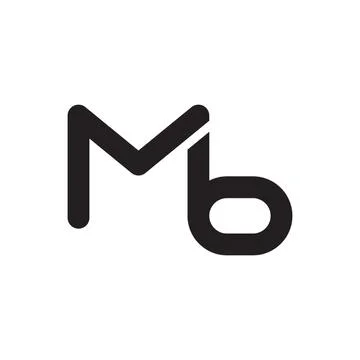 Mb initial letter vector logo icon Stock Illustration