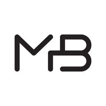 Mb initial letter vector logo icon Stock-Illustration