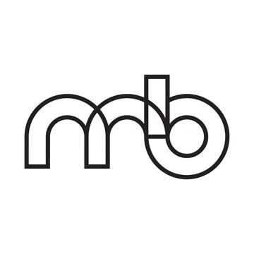 Mb initial letter vector logo icon Stock Illustration