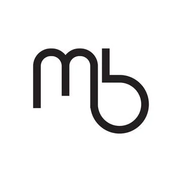 Mb initial letter vector logo icon Ilustração Stock