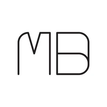 Mb initial letter vector logo icon Stock Illustration