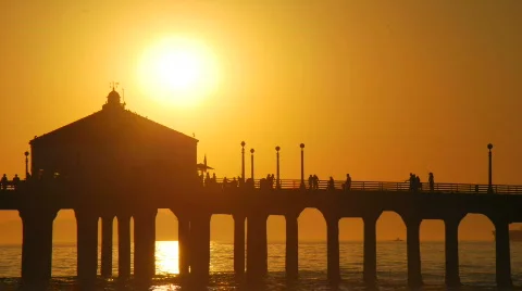 MB Pier Sunset Stock-Footage 501020