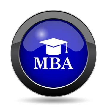 MBA icon. Internet button on white background.. イラスト素材