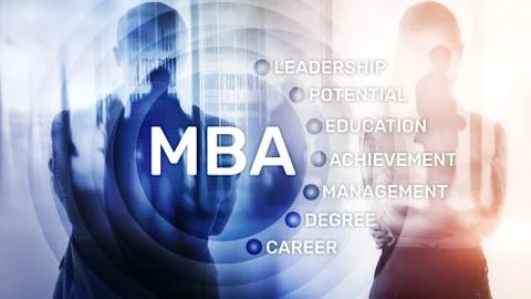 MBA - Master of business administration, e-learning, education and personal d 写真素材