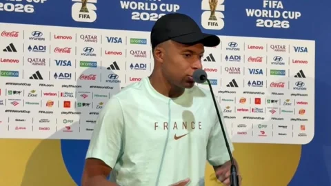 Mbappé: "I'm very happy to go a little further into the history of my country",  Stock Footage 337594452