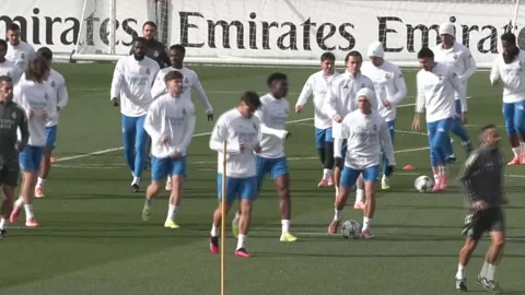 Mbappé misses Real Madrid training ahead of Manchester City clash, Madrid, ES -  Stock Footage 323193904