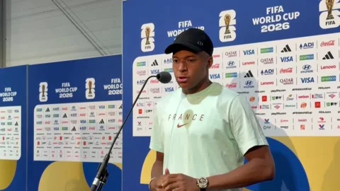 Mbappé: My goal is to make history for France, US, US - 01 Jul 2026 Stock Footage 337980121