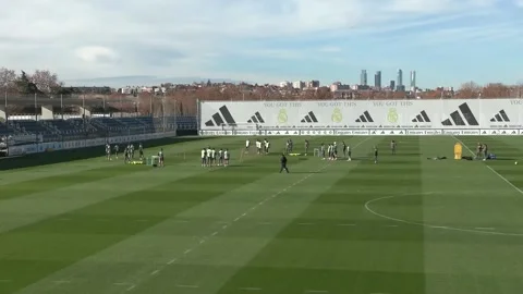 Mbappé returns to training after knee injury, Madrid, ES - 13 Dec 2025 Stock Footage 323523923
