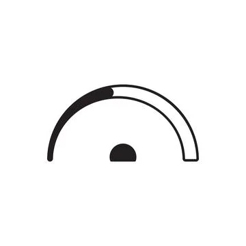 Mbps speedometer icon vector Stock Illustration