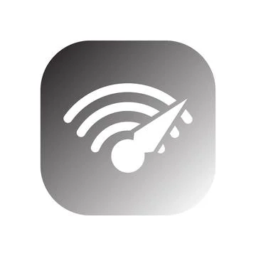 Mbps speedometer icon vector Stock Illustration