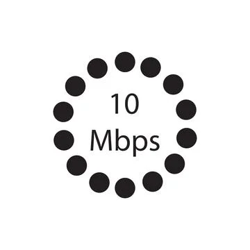 Mbps speedometer icon vector イラスト素材