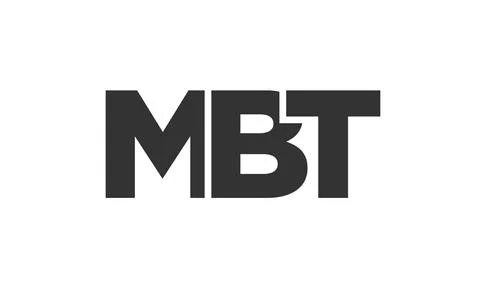 MBT logo design template with strong and modern bold text. Initial based ve.. Illustrazione stock