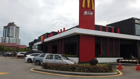 Mc Donalds Restaurant Stock Footage 103693750