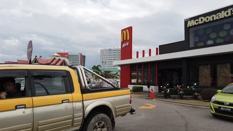 Mc Donalds Restaurant Stock Footage 103697526