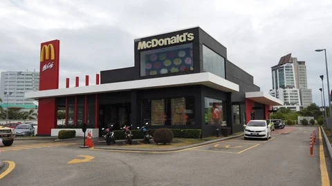 Mc Donalds Restaurant Stock Footage 103697608