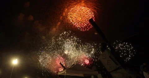 MCAS Miramar Fireworks Stock Footage 56083915