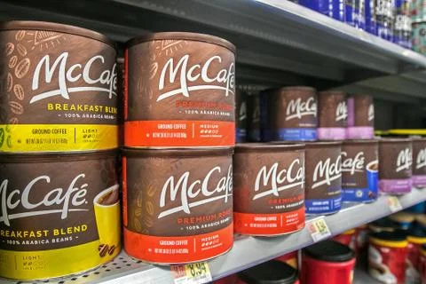 McCafe ground coffee Stock Photos