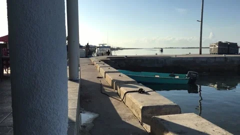 McClean Town Ferry Boat Dock, Grand Bahama, Bahamas Stock Footage 135983557