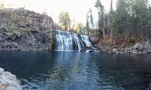 McCloud Middle Falls Stock Photos