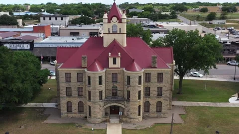 McCulloch County Courthouse, Brady, Texas, USA Stock Footage 140623345